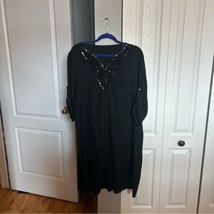 Elegant Black Midi Dress